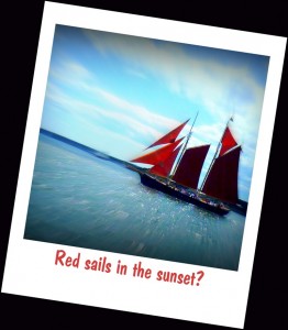 Red sails in the sunset