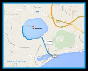 Lago di Averno map